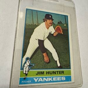 Jim Hunter Yankees Baseball Card